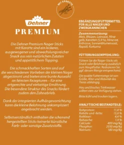 Dehner Premium Nager-Sticks Mix, 3 x 150 g