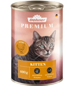 Dehner Premium Nassfutter für Katzen Kitten, 6 x 200 g/400 g