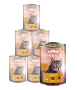 Dehner Premium Nassfutter für Katzen Kitten, 6 x 200 g/400 g