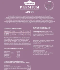 Dehner Premium Nassfutter für Katzen Adult, 12 x 100 g
