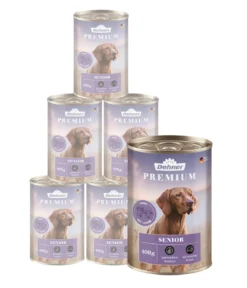 Dehner Premium Nassfutter für Hunde Senior, Rind mit Lamm