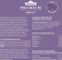 Dehner Premium Nassfutter für Hunde Adult