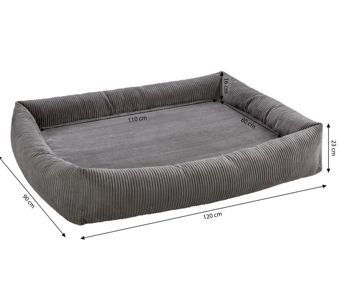 Dehner Premium Orthopädisches Hundebett Yumah, rechteckig, ca. B120/H23/T90 cm