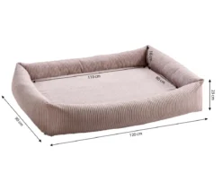 Dehner Premium Orthopädisches Hundebett Lakota, rechteckig, ca. B120/H23/T90 cm