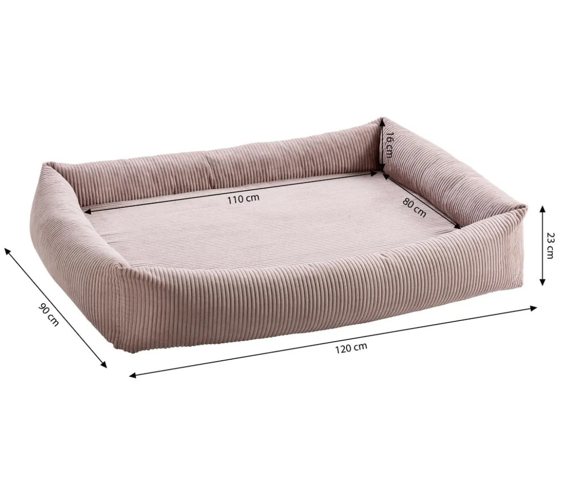Dehner Premium Orthopädisches Hundebett Lakota, rechteckig, ca. B120/H23/T90 cm