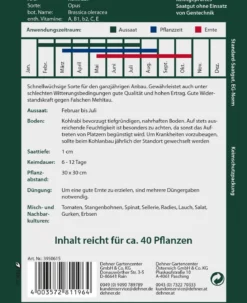 Dehner Premium Samen Kohlrabi 'Opus'