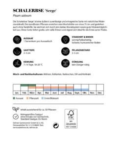 Dehner Premium Samen Schalerbse 'Serge'