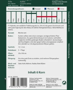 Dehner Premium Samen Treibhausgurke 'Euphya'