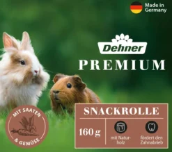 Dehner Premium Snackrolle für Nager, Saaten & Gemüse, 160 g