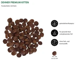 Dehner Premium Trockenfutter für Katzen Kitten, Huhn