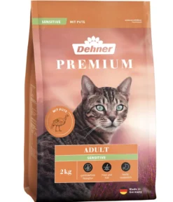 Dehner Premium Trockenfutter für Katzen Sensitive Adult, Pute
