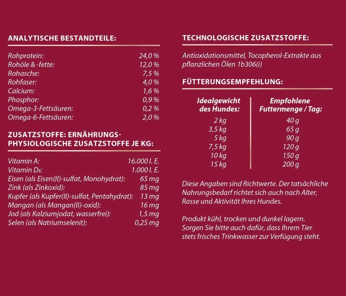 Dehner Premium Trockenfutter für Hunde Mini Adult, Rind & Kartoffel