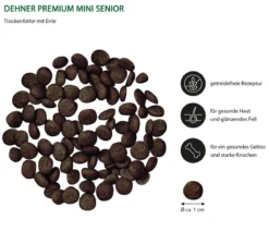 Dehner Premium Trockenfutter für Hunde Mini Senior, Ente mit Kartoffel