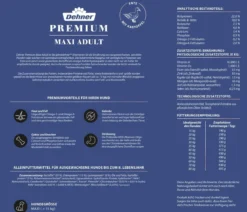 Dehner Premium Trockenfutter für Hunde Maxi Adult, Ente & Kartoffel
