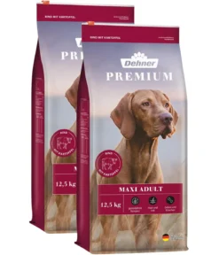 Dehner Premium Trockenfutter für Hunde Maxi Adult, Rind & Kartoffel