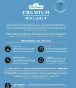 Dehner Premium Trockenfutter für Hunde Mini Adult, Seefisch