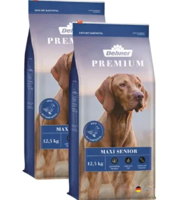 Dehner Premium Trockenfutter für Hunde Maxi Senior, Ente & Kartoffel