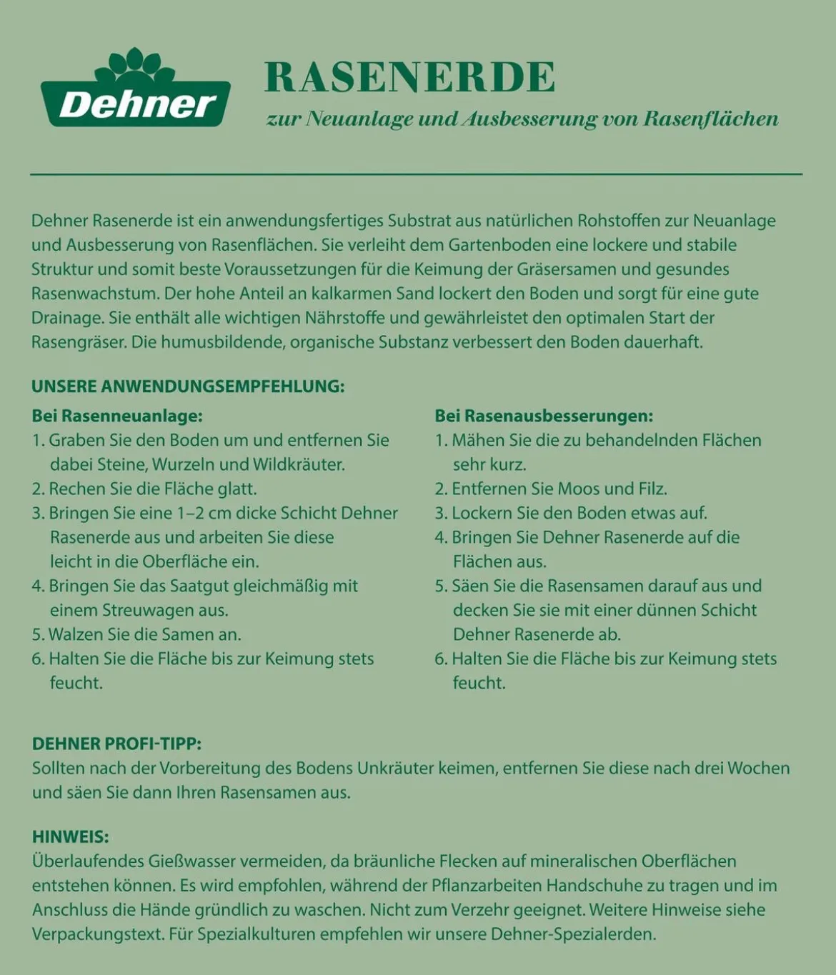 Dehner Rasenerde, 40 l