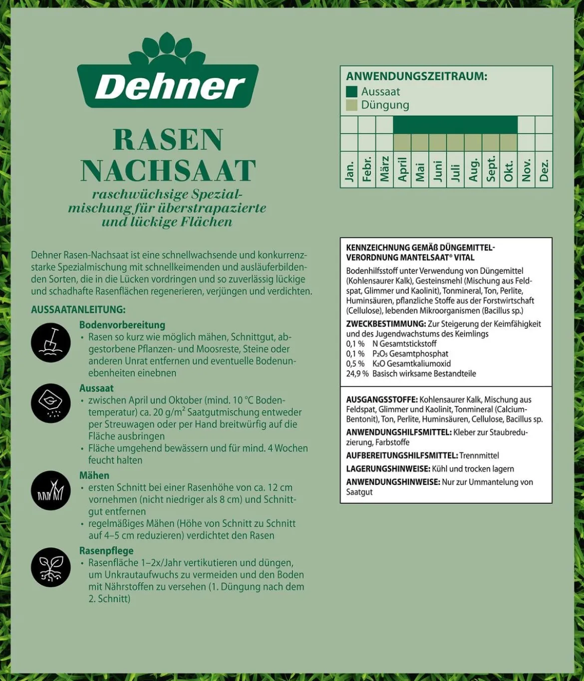 Dehner Rasen-Nachsaat