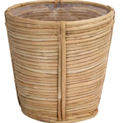 Dehner Rattan-Korb Bibek, konisch, hellbraun