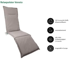 Dehner Relaxauflage Veneto, ca. B50/H4/T168 cm