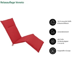 Dehner Relaxauflage Veneto, ca. B50/H4/T168 cm