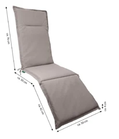 Dehner Relaxauflage Veneto, ca. B50/H4/T168 cm