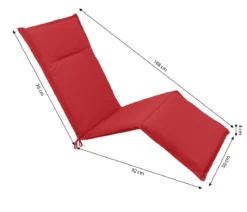 Dehner Relaxauflage Veneto, ca. B50/H4/T168 cm