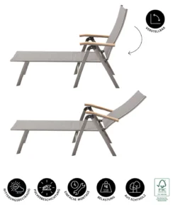 Dehner Relaxliege Colmar, ca. B66/H105/T180 cm