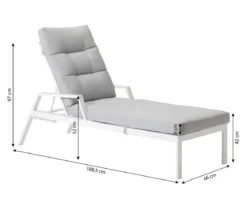 Dehner Relaxliege Formentera, ca. B66/H97/T188,5 cm