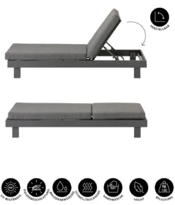 Dehner Relaxliege Riva, ca. B73/H90/T195 cm