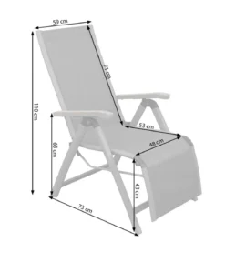 Dehner Relaxsessel Colmar, ca. B59/H110/T73 cm