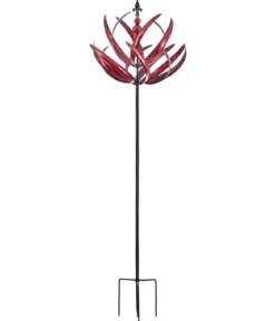 Dehner Riesen Windrad, rot, ca. Ø68,6/H231 cm