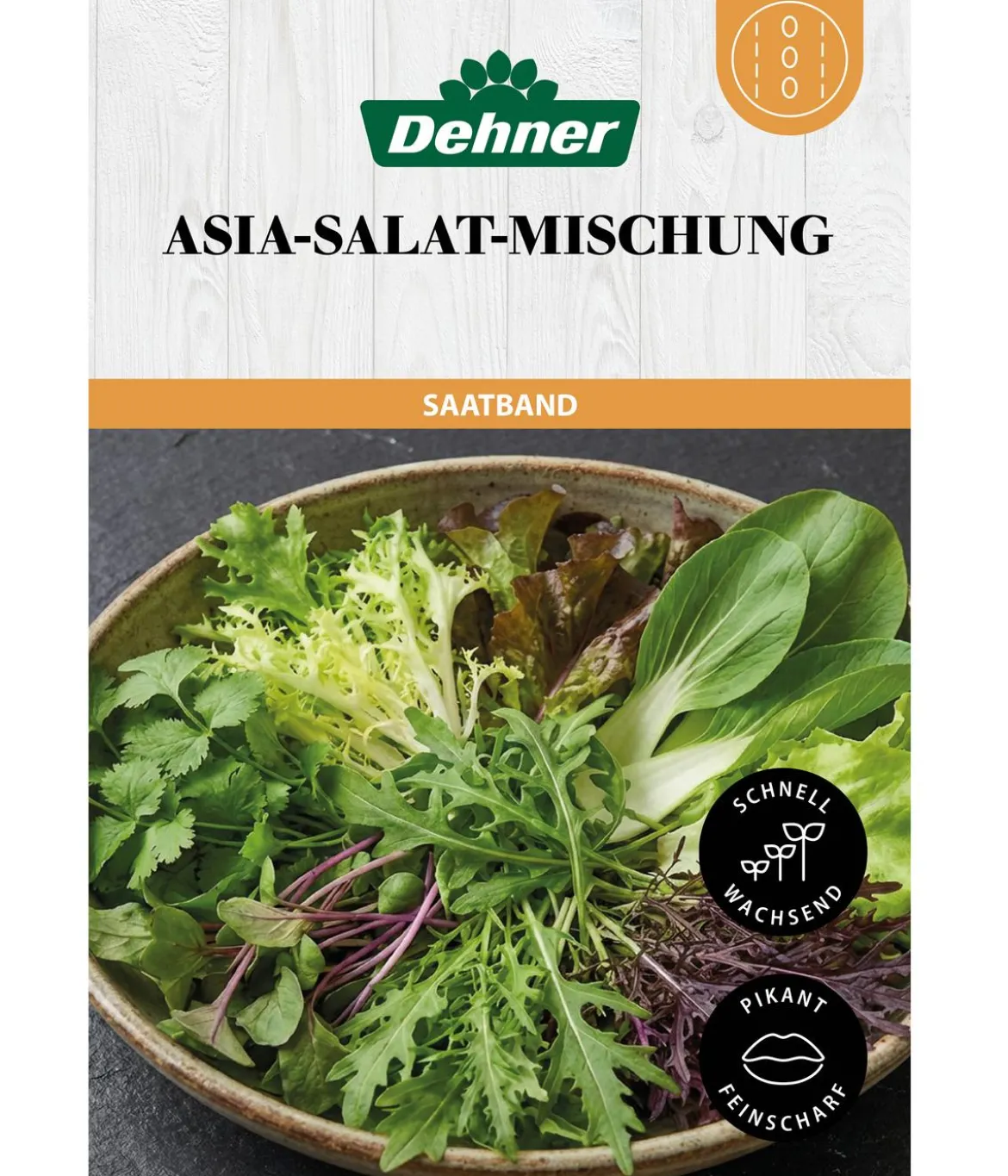 Dehner Saatband Asia-Salat-Mischung, L5 m