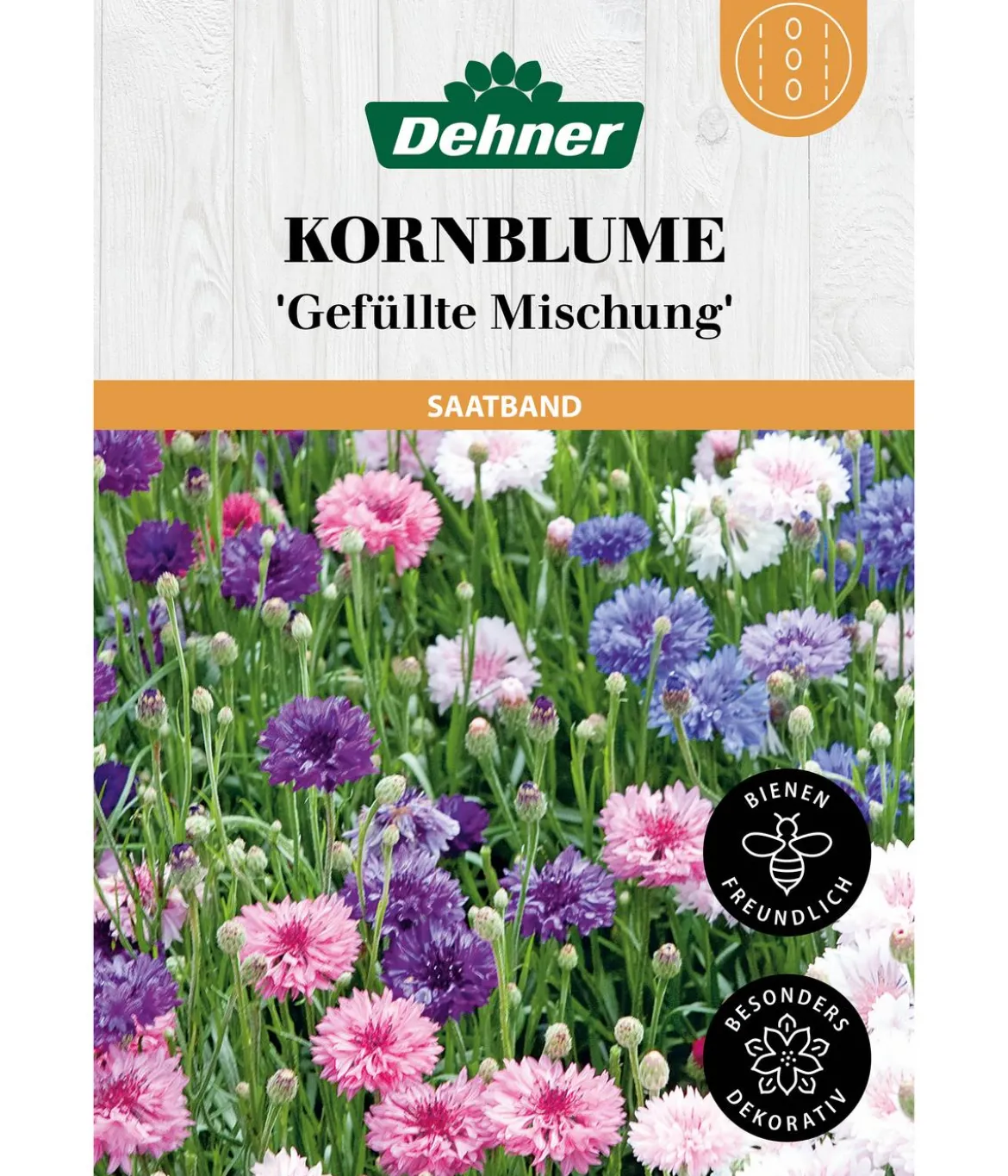 Dehner Saatband Kornblume 'Gefüllte Mischung', L5 m