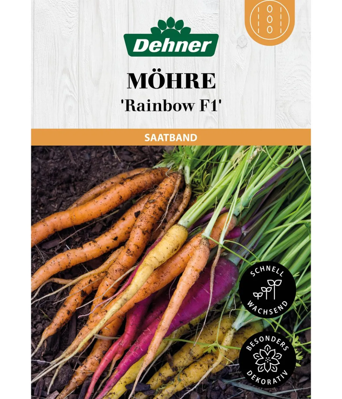 Dehner Saatband Möhre 'Rainbow F1', L5 m