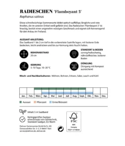 Dehner Saatband Radieschen 'Flamboyant 3', L5 m