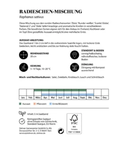 Dehner Saatband Radieschen-Mischung, L5 m