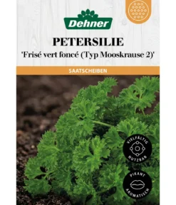 Dehner Saatscheiben Petersilie 'Frisé vert foncé (Typ Mooskrause 2)', 3 Stück à Ø 8 cm