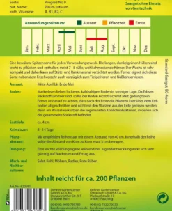Dehner Samen Markerbse 'Progreß No 9'