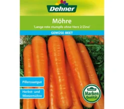 Dehner Samen Möhre 'Lange rote stumpfe ohne Herz 2/Zino'