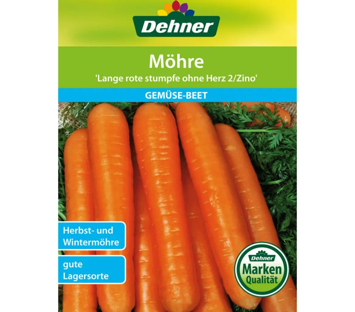 Dehner Samen Möhre 'Lange rote stumpfe ohne Herz 2/Zino'