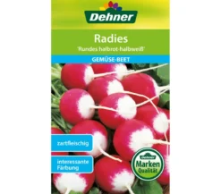 Dehner Samen Radies 'Rundes halbrot-halbweiß'