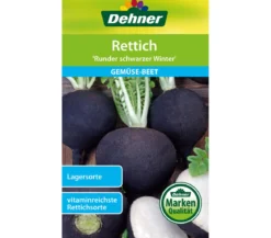 Dehner Samen Rettich 'Runder schwarzer Winter'