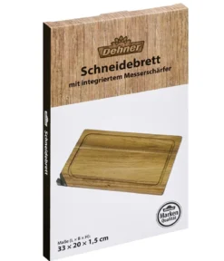 Dehner Schneidebrett mit Messerschärfer, ca. B33/H1,5/T20 cm