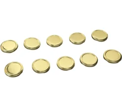 Dehner Schraubdeckel, gold, für Einkochgläser, Ø66 mm, 10er-Set