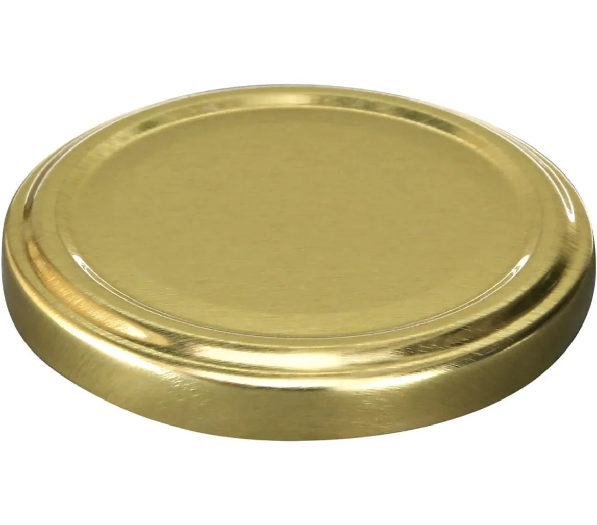 Dehner Schraubdeckel, gold, für Einkochgläser, Ø66 mm, 10er-Set