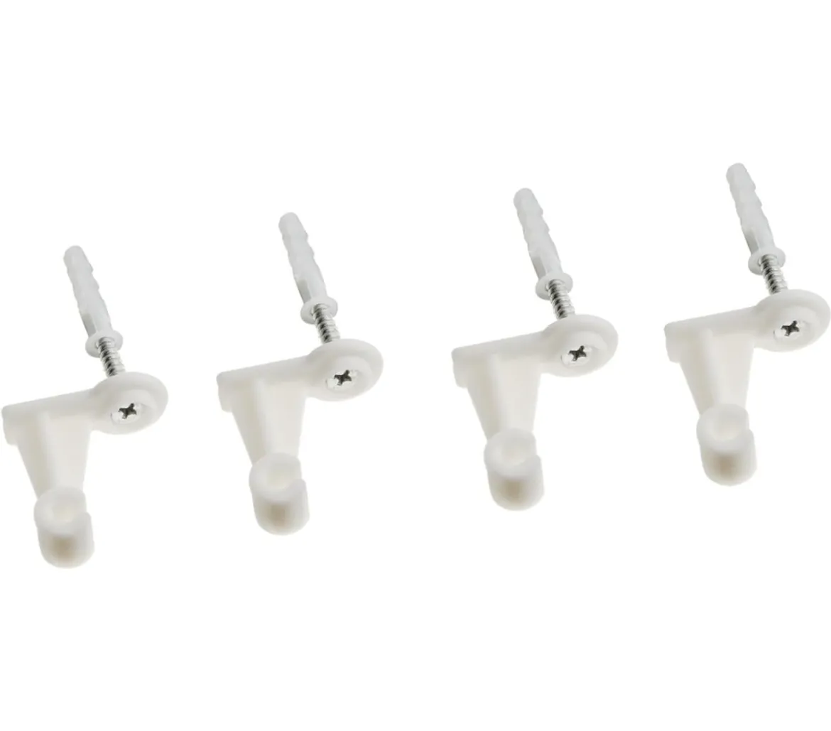 Dehner Schrauben, Dübel und Halter, je 4 Stk.