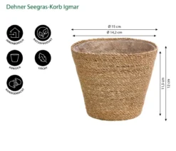 Dehner Seegras-Korb Igmar, konisch