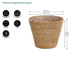 Dehner Seegras-Korb Igmar, konisch